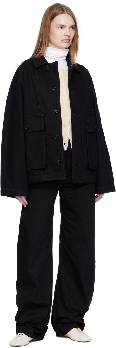 Jakke LEMAIRE Lemaire Boxy Denim Jacket Sort | OW1198 LD1055, 3