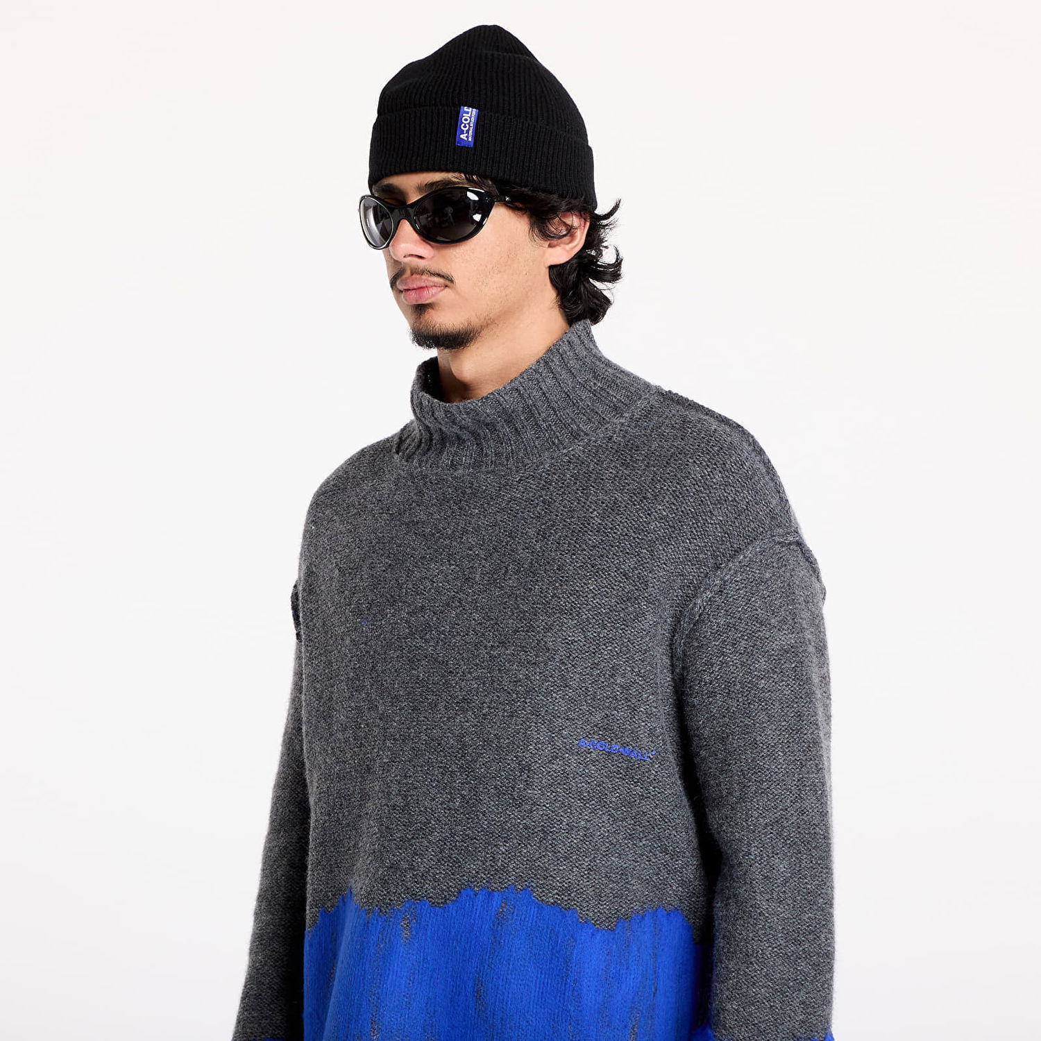 Sweater A-COLD-WALL* Saturate Knit High Neck Grey Slate Grå | ACWMK171 Grey, 1