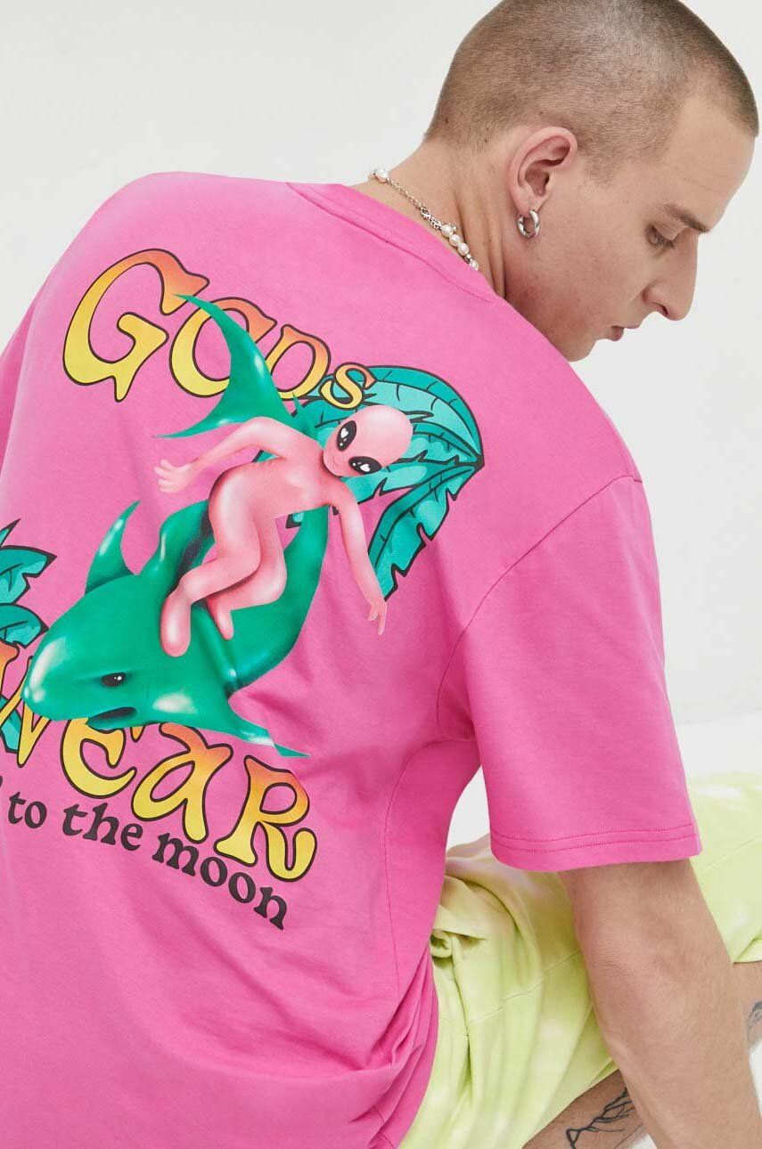 T-shirt GCDS Cotton Tee Lyserød | SS23M130653, 0