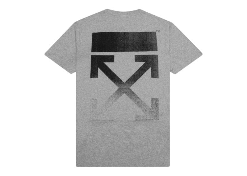 T-shirt Off-White Slim Fit Arrows T-Shirt Grå | OMAA027F21JER0050810