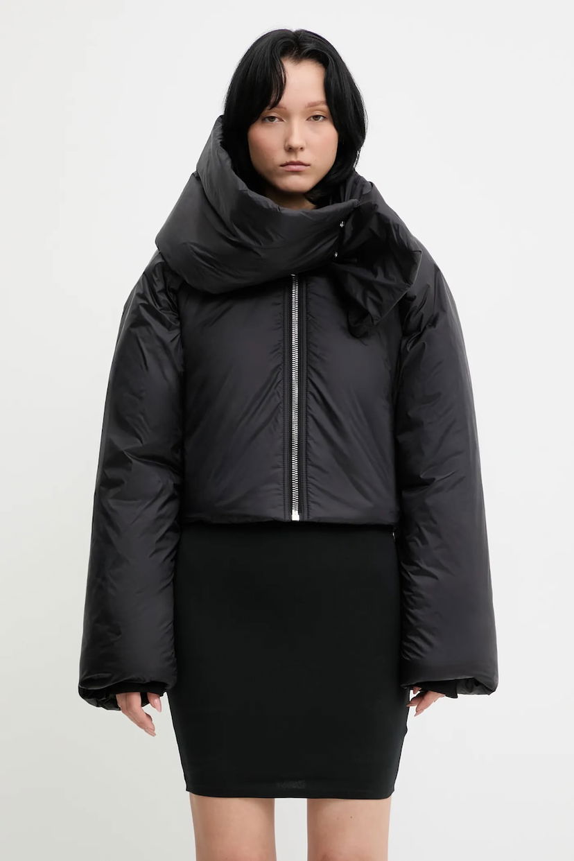 Puffer jakke Rick Owens Rick Owens DRKSHDW Convertible Puffer Jacket Sort | DS02E7727.NP