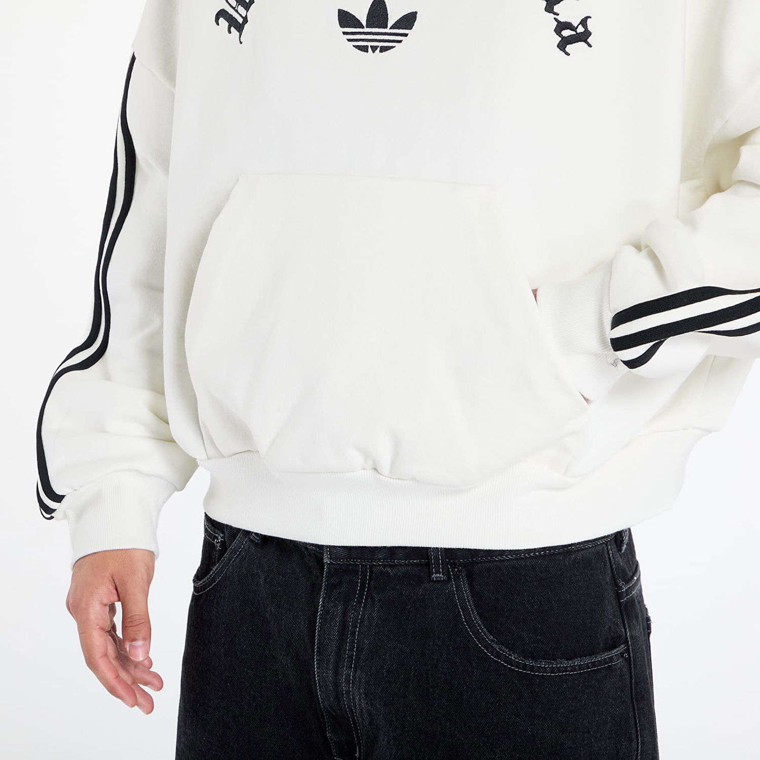 Sweatshirt adidas Originals Willy Chavarria Trefoil Hoodie Hvid | JW1445, 1