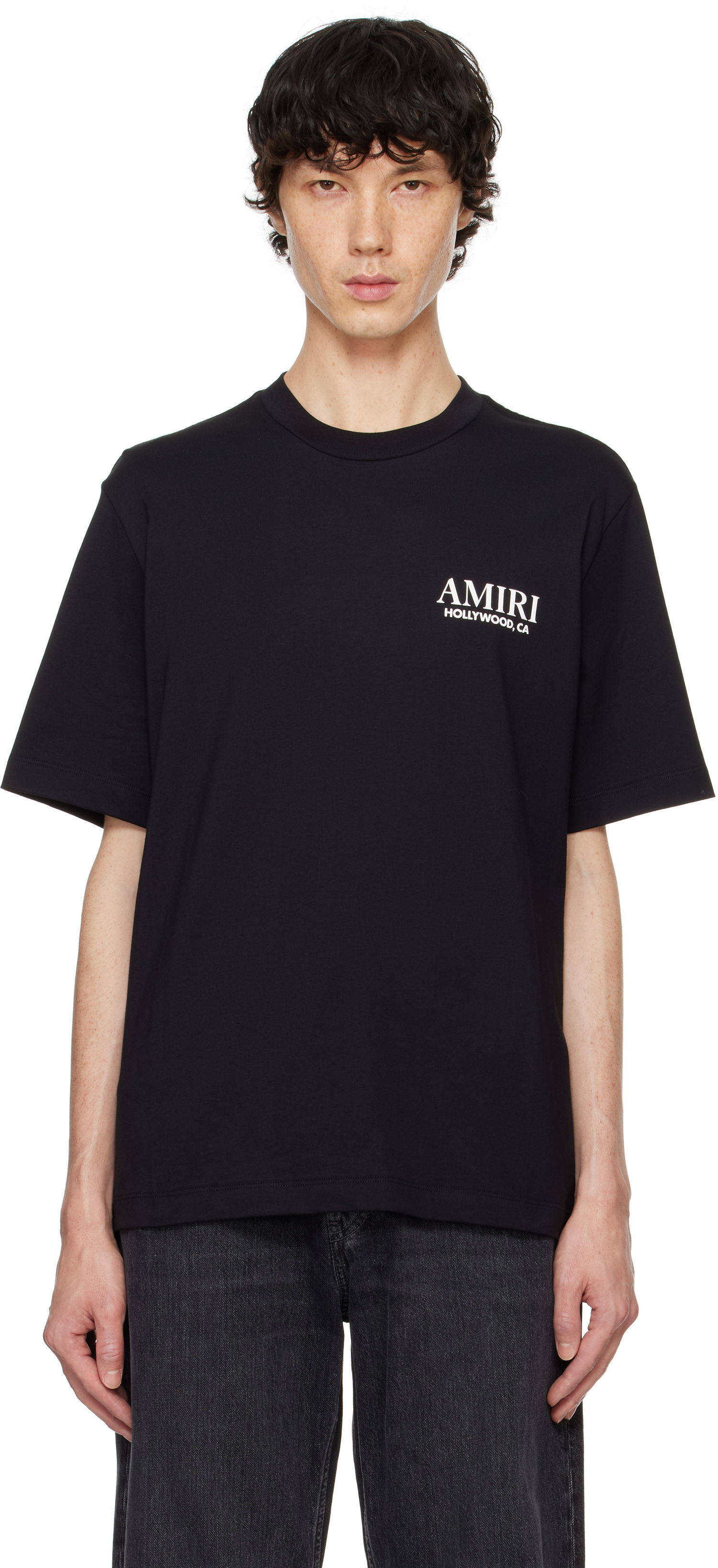 T-shirt AMIRI Stacked T-Shirt Sort | AMJYTE1075, 0