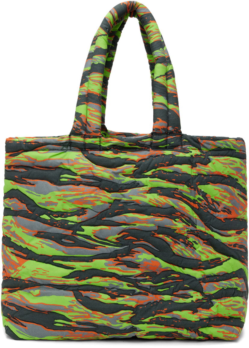 Mulepose ERL Medium Camo Print Tote Bag Grøn | ERL06K021