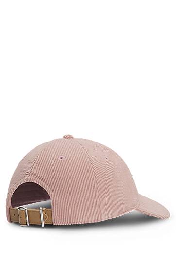 Kasket BOSS Baby Corduroy Cap with Double B Monogram Lyserød | 50544419, 1