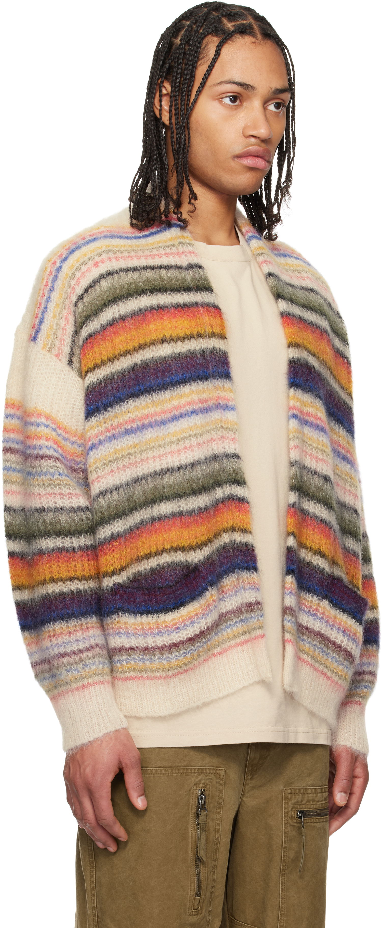 Sweater ISABEL MARANT Isabel Marant Danah Striped Open Cardigan Flerfarvet | 25PCA0014HA-C1L09H, 1