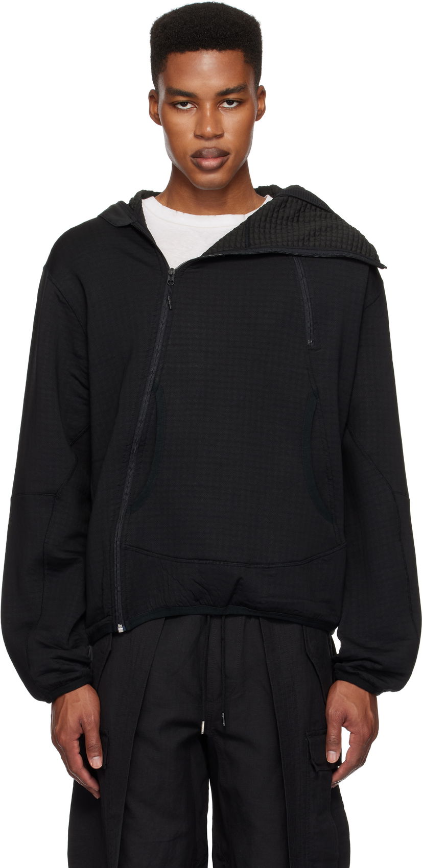 Sweatshirt Maharishi Polartec Air Shinobi Hooded Sort | 5277