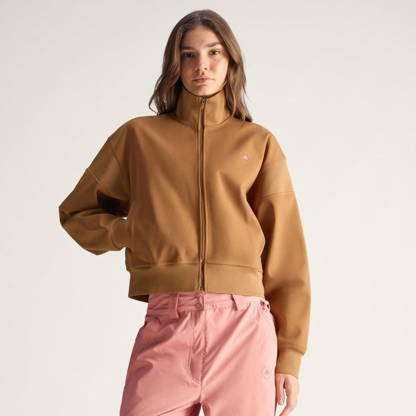 Jakke adidas Performance adidas by Stella McCartney Knitted Jacket Brun | JX6782