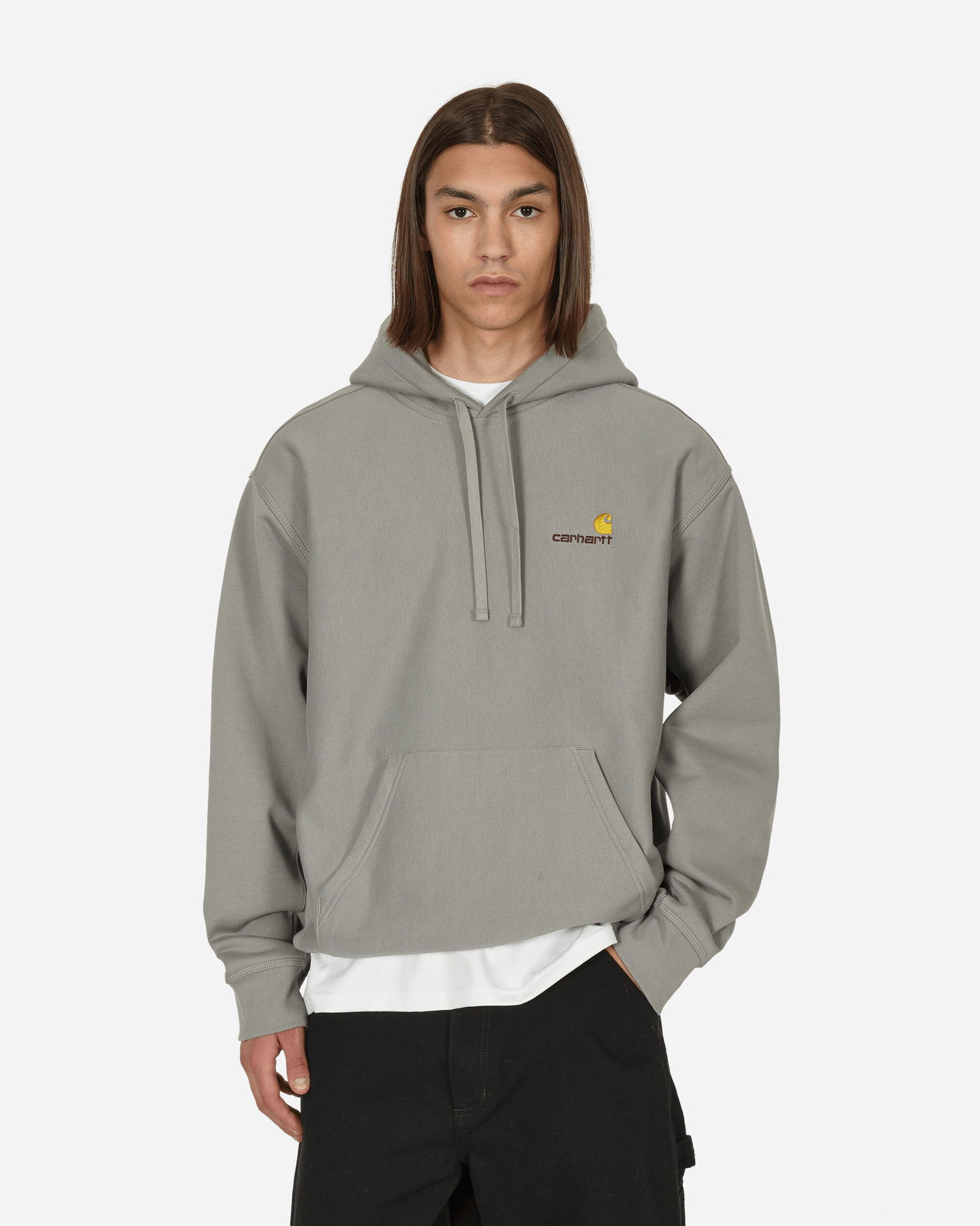 Sweatshirt Carhartt WIP American Script Grå | I028279 0WFXX, 0