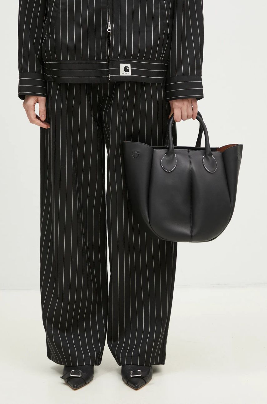 Håndtaske JW Anderson Small Punch Tote Bag Sort | HB0680.LA0250.999, 0