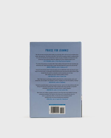 Bog og blad gestalten "Giannis: The Improbable Rise Of An NBA Champion" By Mirin Fader" Blå | 9780306924125, 1