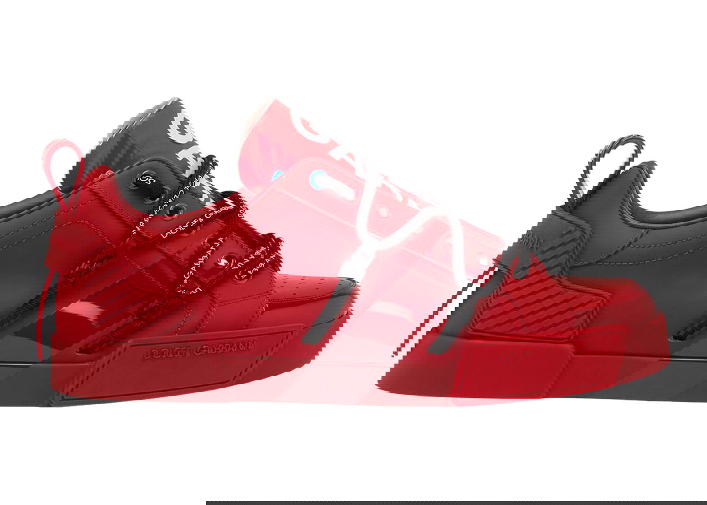 Sneakers og sko Dolce & Gabbana Portofino Strapped Red White Rød | CS1783AJ986_89689, 0