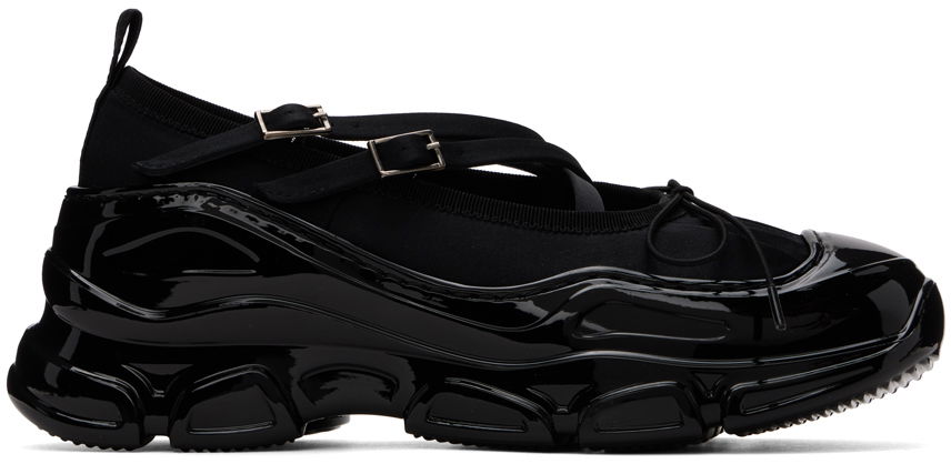 Skopleje Simone Rocha Simone Rocha Classic Criss Cross Tracker Ballerinas Sort | HT19 0755, 0