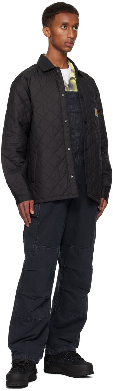 Puffer jakke Carhartt WIP Quilted Shirt Jacket Sort | I034363, 3