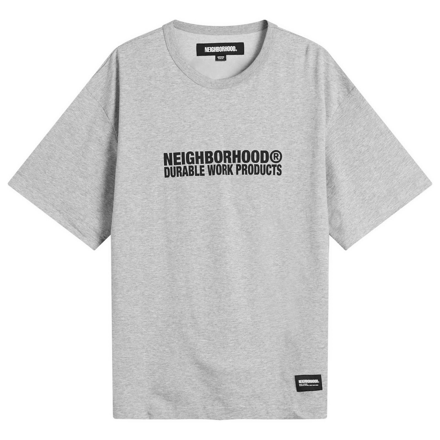 T-shirt Neighborhood Neighborhood Sheltech Logo T-Shirt, Size Large Grå | 251BWNH-CSM02-GRY, 1