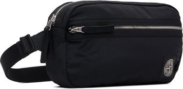Taljetaske Stone Island Stone Island Coated Nylon Belt Bag Sort | K2S15 9200016 S0251, 1