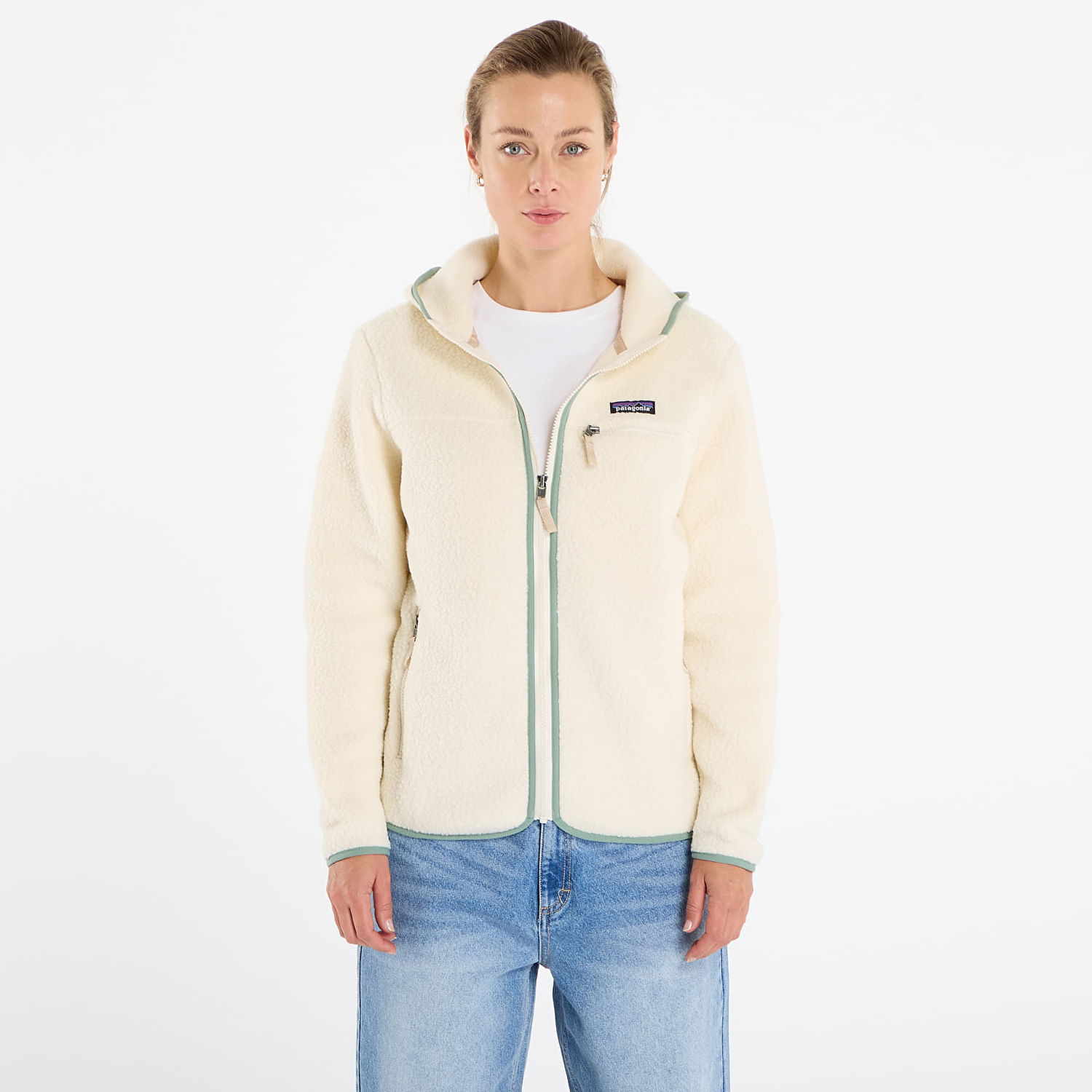 Sweatshirt Patagonia Retro Pile Hoody Beige | 22806 NTLE, 0