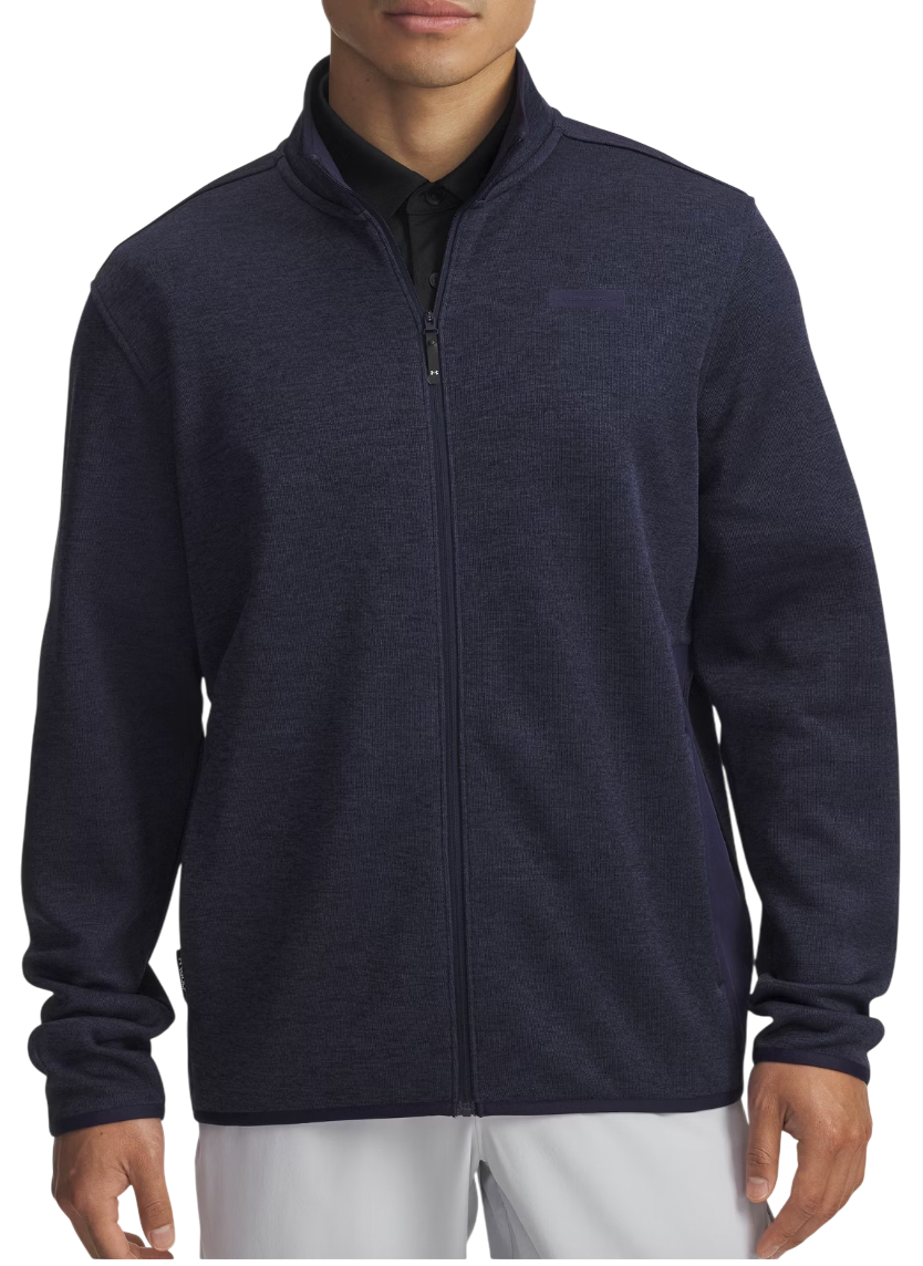 Jakke Under Armour Drive Sweaterfleece Full-Zip Jacket Mørkeblå | 6005672-410, 0