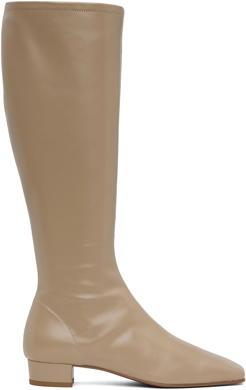 Tøj BY FAR BY FAR Edie Tall Boots Beige | 23PFEDITPNAP