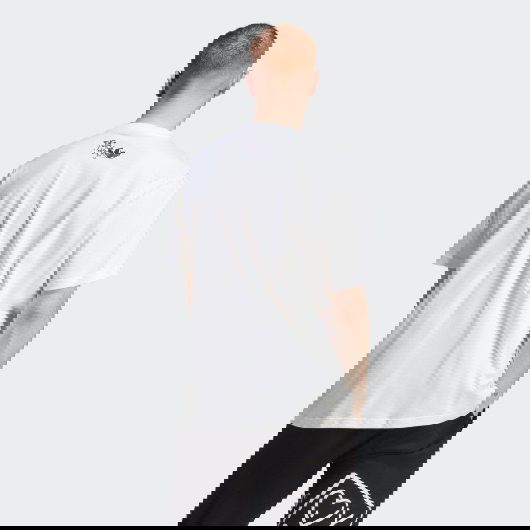 T-shirt adidas Originals Graphics Hack the Elite Hvid | IC5738, 1