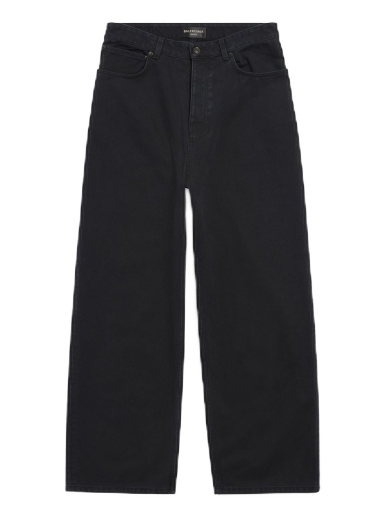 Bukser Balenciaga Baggy Soft Left Hand Denim Pants Sort | 745213TNW111700