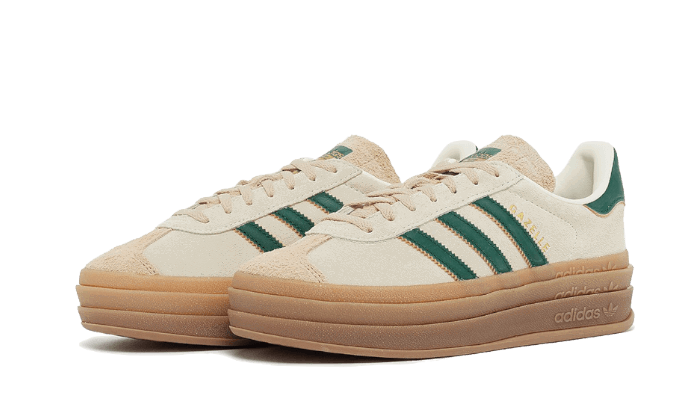 Sneakers og sko adidas Originals Gazelle Bold "Green Beige" Beige | ID7056, 1