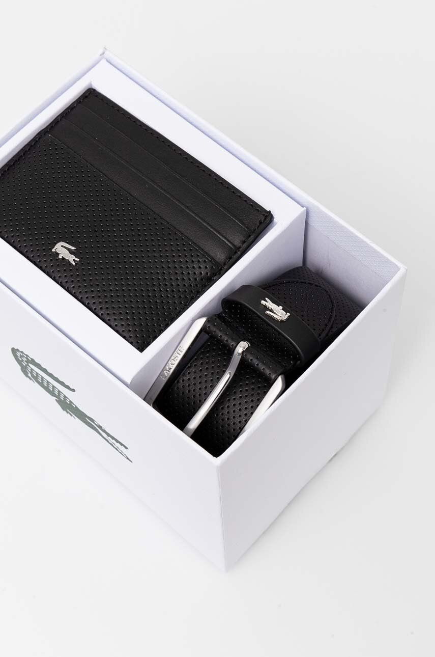 Bælter Lacoste Lacoste Card Case and Leather Belt Set Sort | RC4092, 0