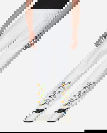 Joggingbukser Off-White Brush Arrow Slim Sweatpants White Hvid | OMCH029S23FLE002 0184, 3