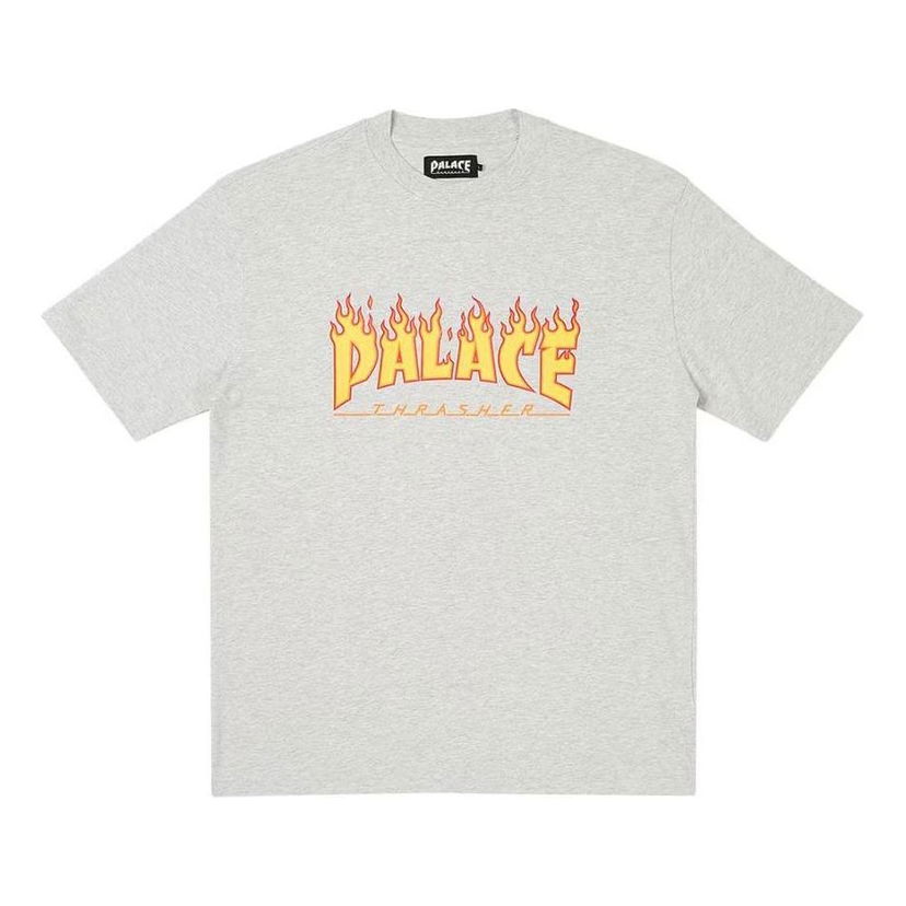 T-shirt Palace Palace x Thrasher Flame Logo Graphic T-Shirt Grå | P25THTS003