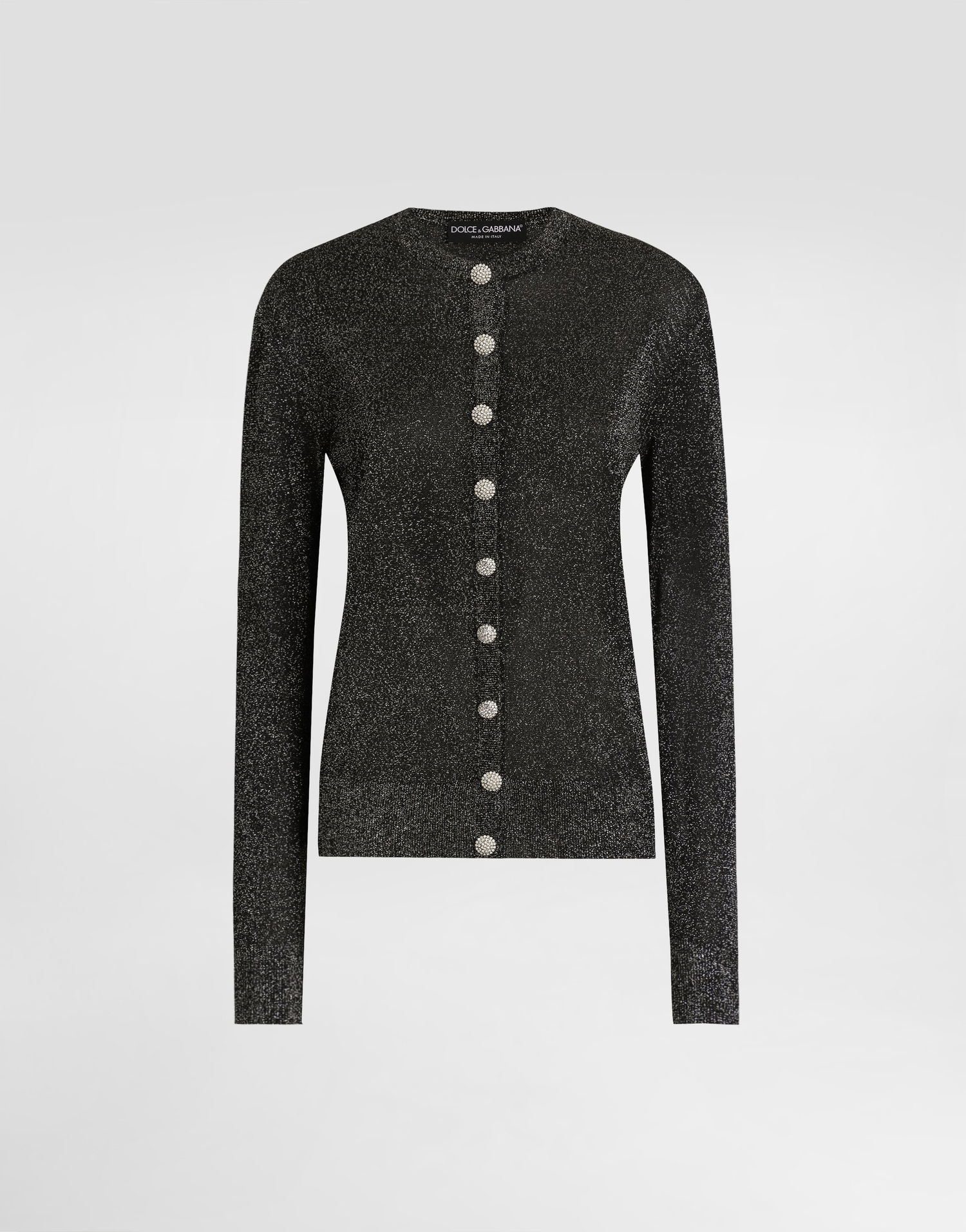 Sweater Dolce & Gabbana Dolce & Gabbana Metallic Viscose Cardigan Sort | FXVCXTJGMCES8001, 0