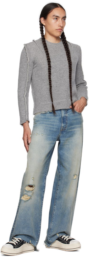 Sweater R13 R13 Flat Sleeve Sweater Grå | R13WY169-Y003A, 3