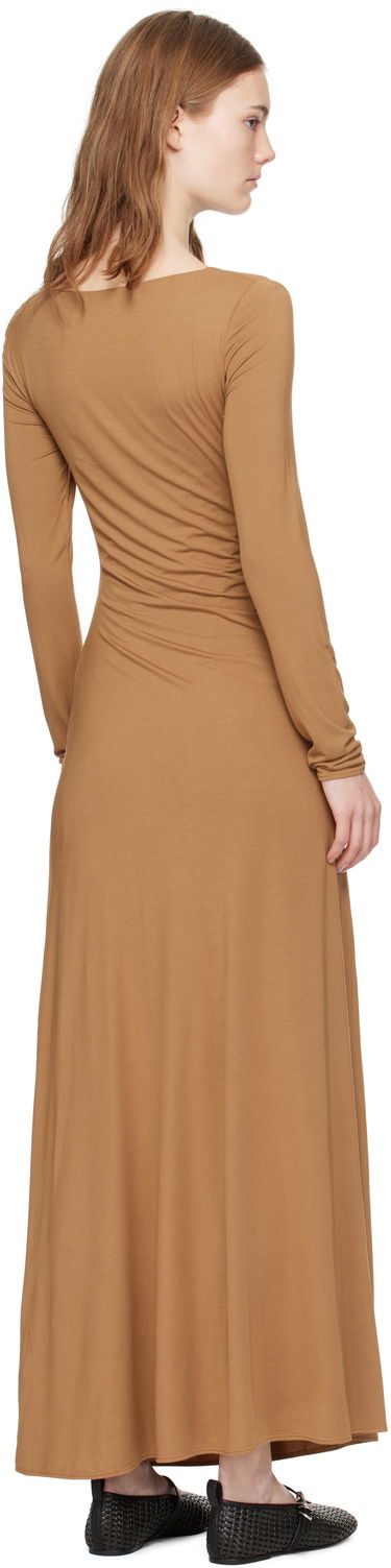 Kjole rag & bone rag & bone Luca Draped Maxi Dress Brun | WAC24H3023L923, 2