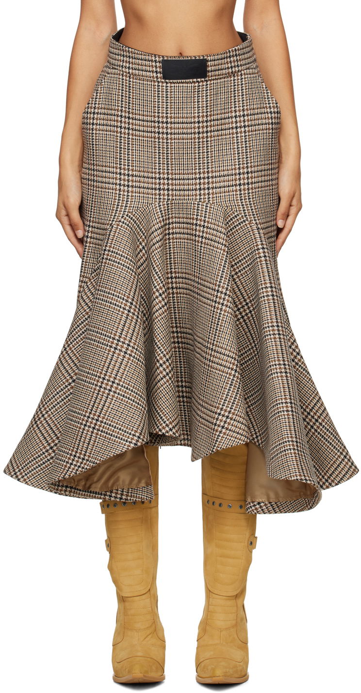 Nederdel VETEMENTS Godet Midi Skirt Beige | WA65SK750S