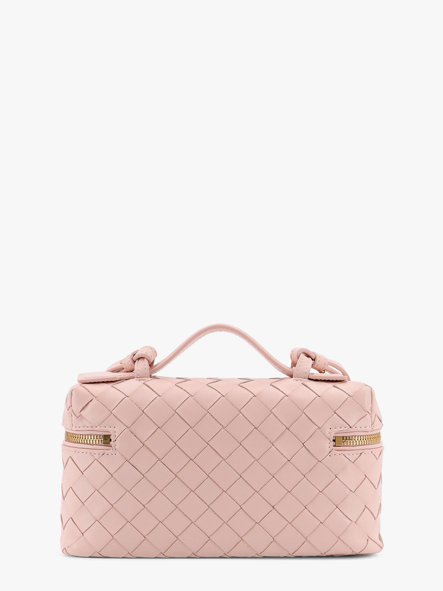 Håndtaske Bottega Veneta Pink Intrecciato Leather Vanity Case Lyserød | 789109V3IV16805, 1