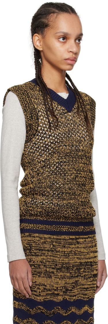 Sweater Wales Bonner Wales Bonner Shade Knit Vest Gul | US25KN31-KN04-5190, 1
