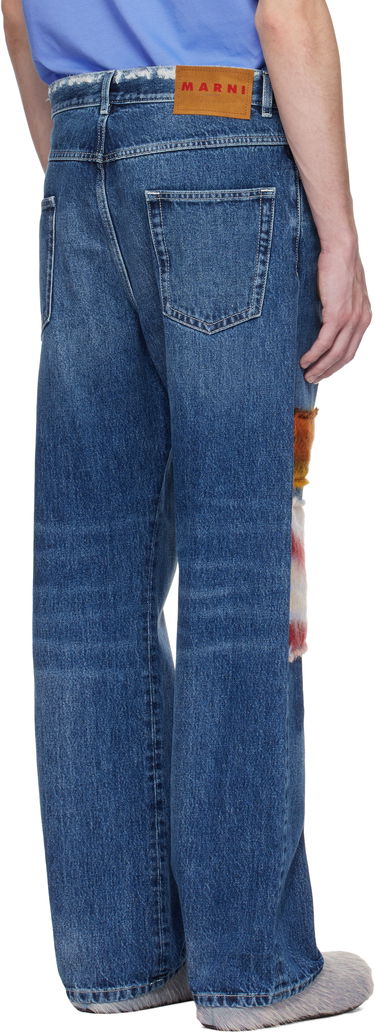 Jeans Marni Marni Patchwork Denim Jeans Blå | PUJU0021LX USCX01, 2