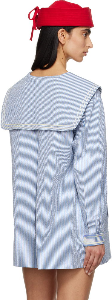 Skjorte Bode Bode Club Stripe Sailor Coat Blå | WRS25JA003, 2