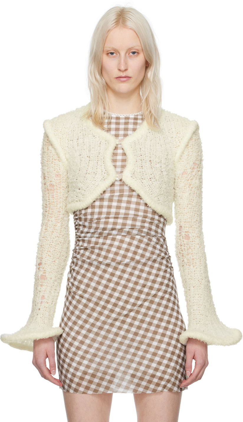 Sweater Acne Studios Cropped Cardigan Beige | A60410-, 0
