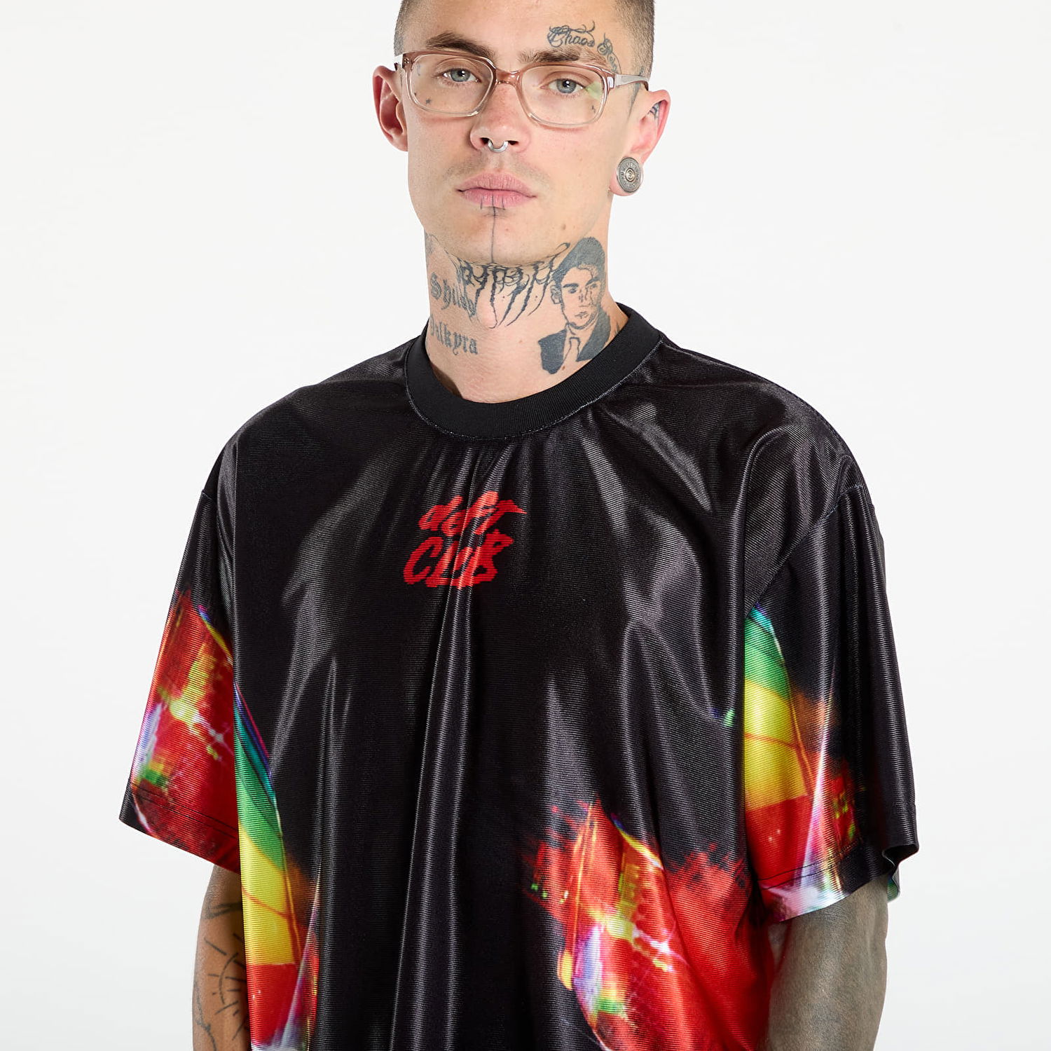 T-shirt Pleasures PLEASURES Daft Club Sport Shirt Sort | P25DP002-BLACK, 1
