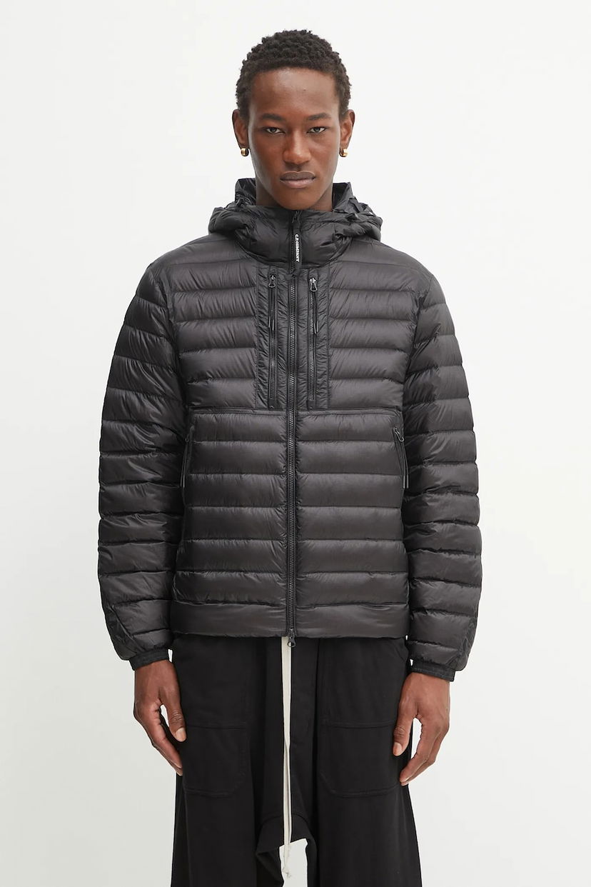 Puffer jakke C.P. Company C.P. Company Hooded Down Jacket Sort | 19CMOW031A110416A