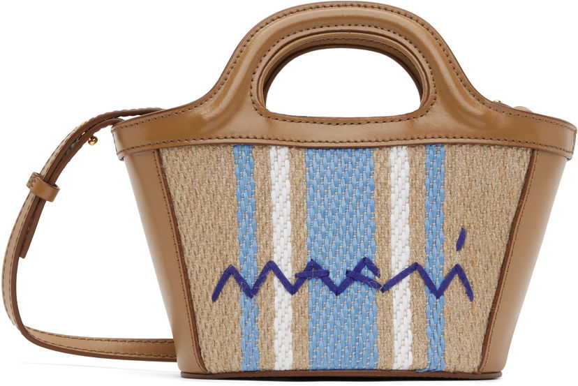 Håndtaske Marni Marni Tropicalia Micro Tote Bag Brun | BMMP0067Q7 P8181