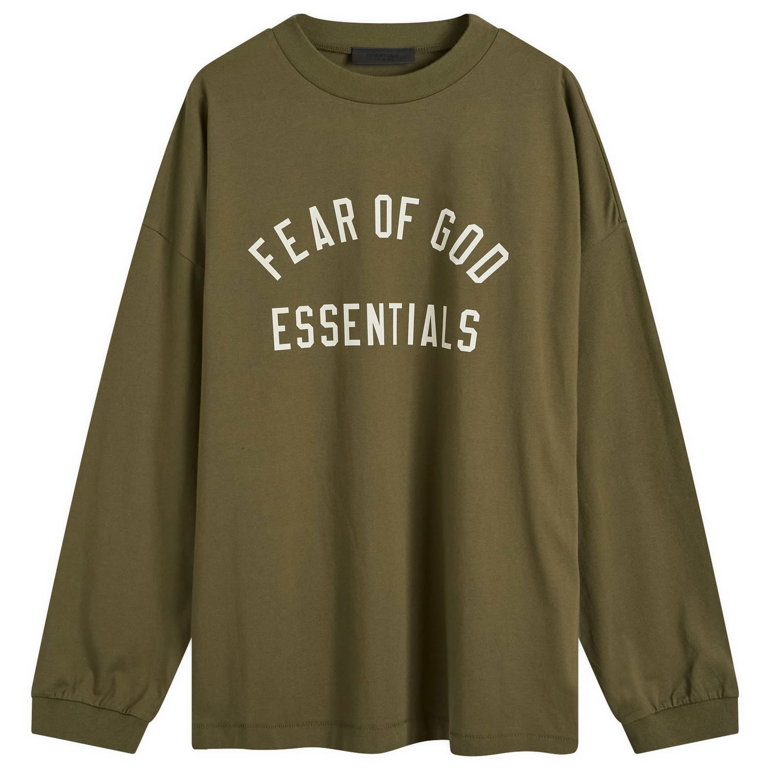 T-shirt Fear of God Essentials Long Sleeve T-Shirt Grøn | 125BT244205F, 1