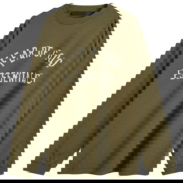 T-shirt Fear of God Essentials Long Sleeve T-Shirt Grøn | 125BT244205F, 1