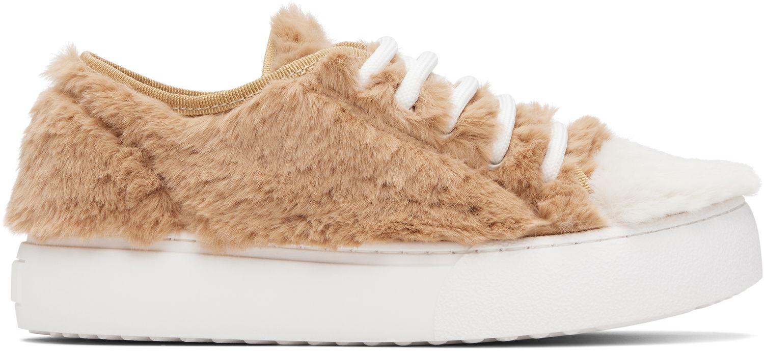 Sneakers og sko Marni Marni Kids Faux-Fur Beige | 82034, 0