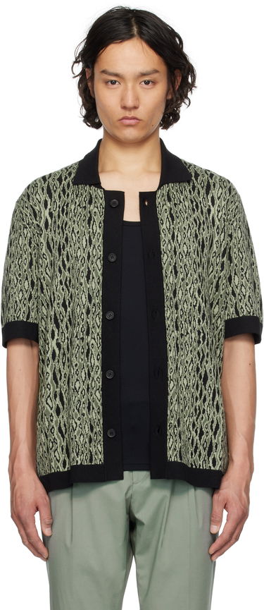 Sweater BOSS Hugo Jacquard Polo Shirt Grøn | 50536665, 0