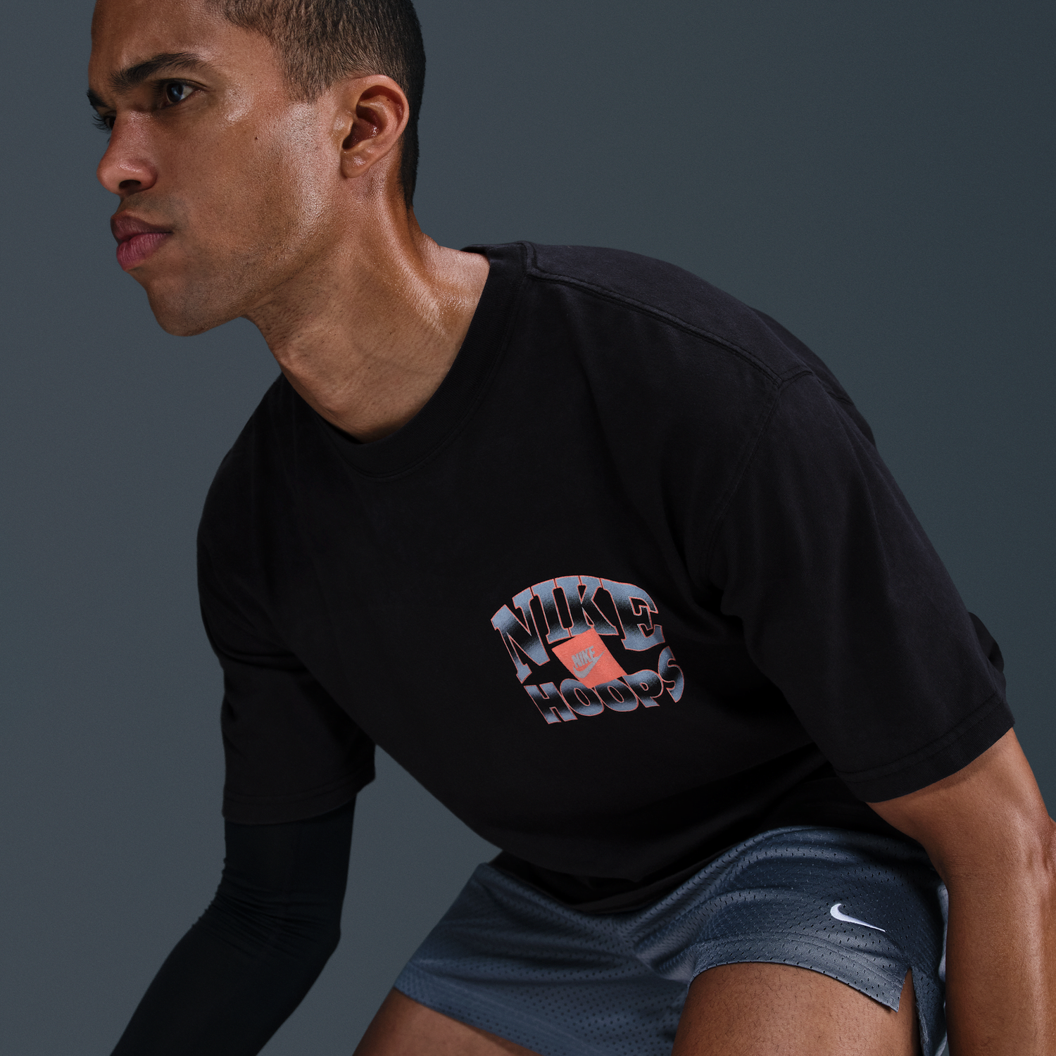 T-shirt Nike Nike Max90 Basketball T-Shirt Sort | HJ3436-010, 1