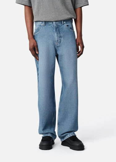 Jeans AXEL ARIGATO Relaxed Fit Twill Jeans Blå | A3261001, 6