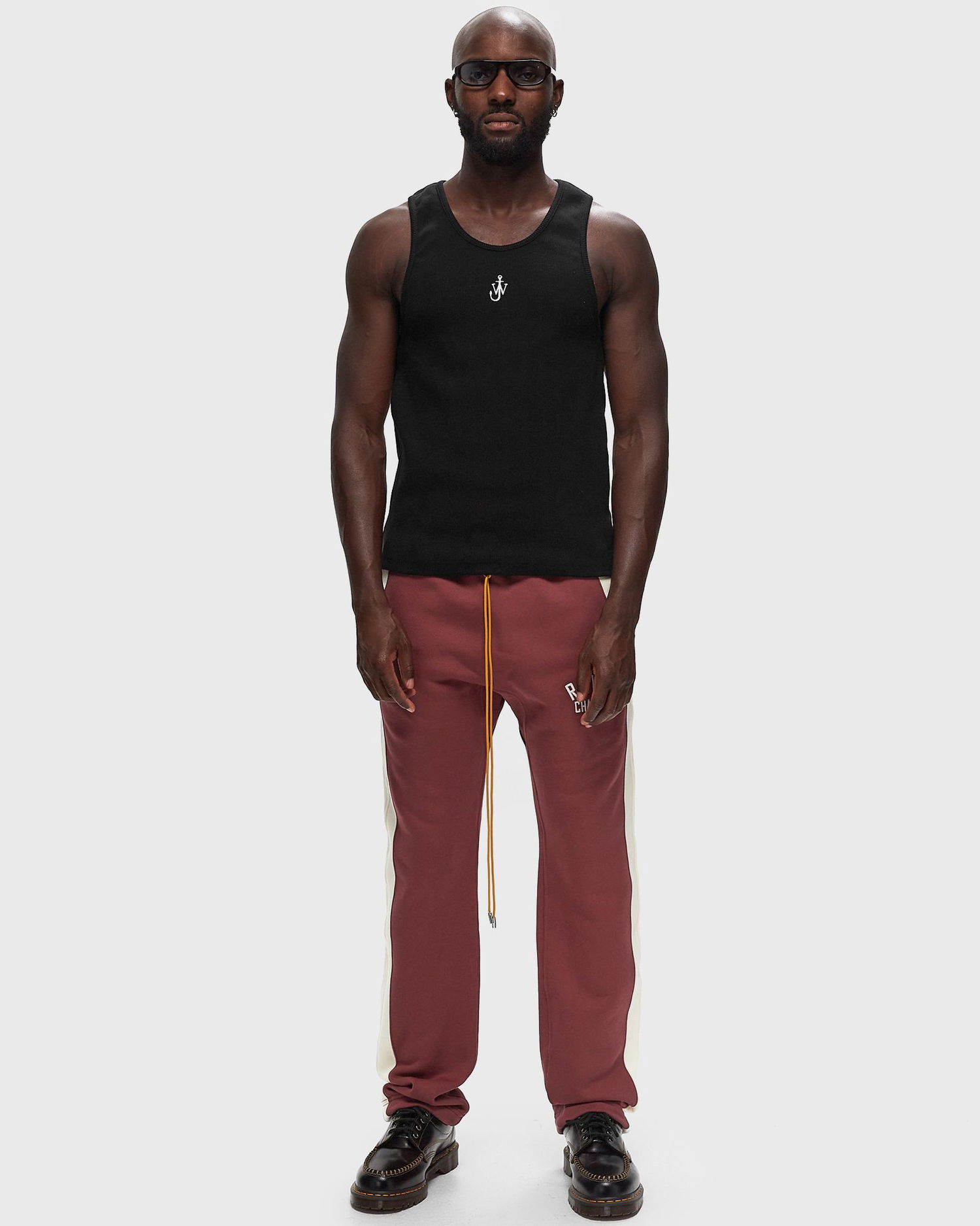 Tanktop JW Anderson ANCHOR EMBROIDERY TANK TOP Sort | JO0202-PG1512-999, 1