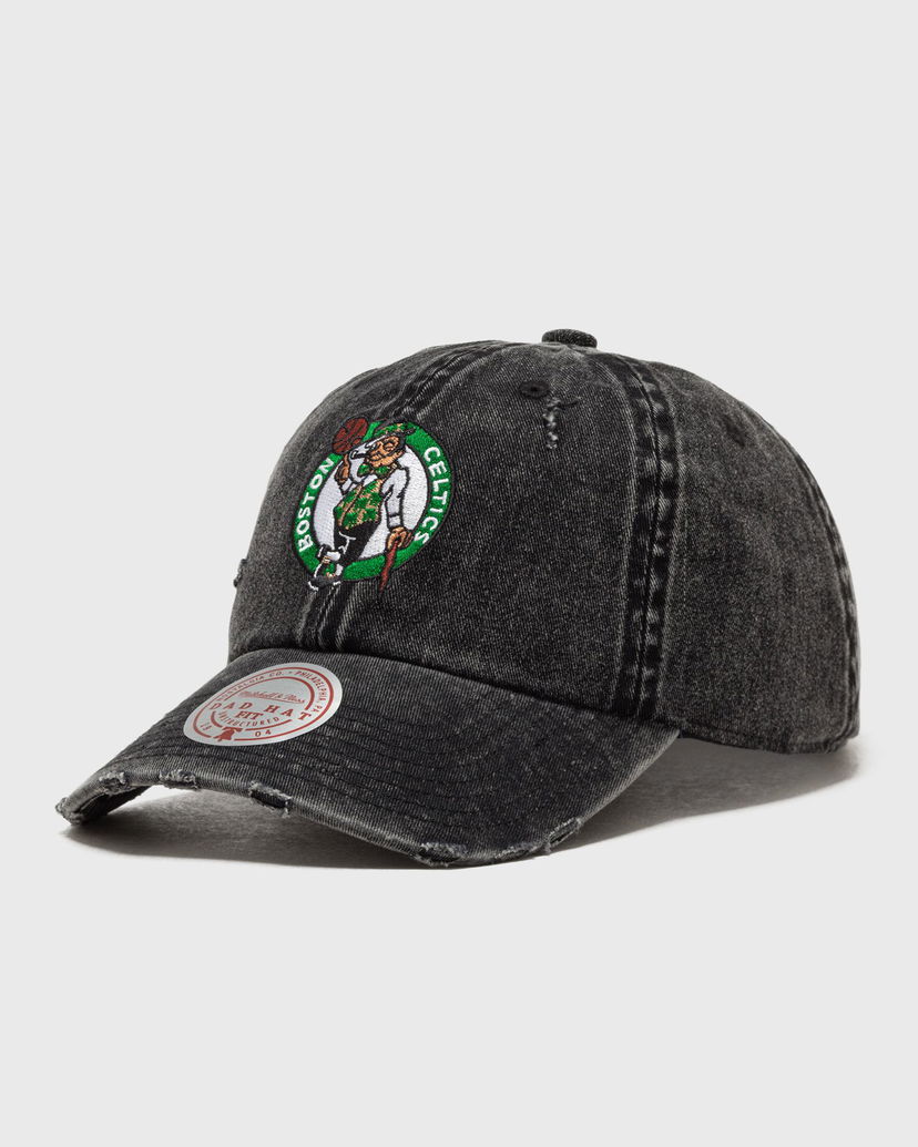 Kasket Mitchell & Ness Dad Hat Boston Celtics Strapback Sort | HD11387-BCEBLCK