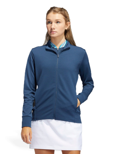 Jakke adidas Originals Textured Full-Zip Jacket Mørkeblå | HA3394